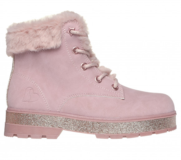 Skechers Girls Street Glitz Boots in Mauve - 310952L