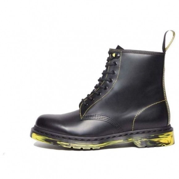 Dr.Martens 1460 Marbled Sole Smooth Leather Lace Up Boots 'Black' - 31158001