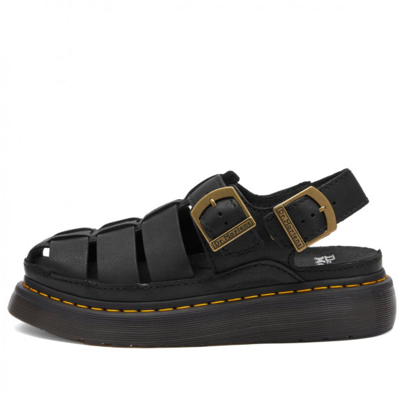 martens sandales plateformes a brides en velours dr martens x x girl noir footwear - 31524001-BLK