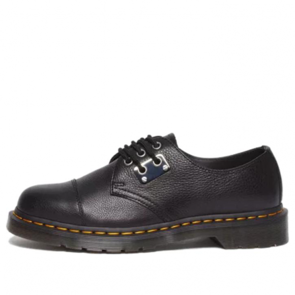 Dr.Martens 1461 Toe Plate Lunar Leather Oxford Shoes 'Black Milled Nappa' - 31684001