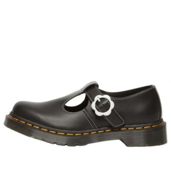 (WMNS) Dr. Martens Polley Smooth Leather Mary Janes 'Black' - 31687001