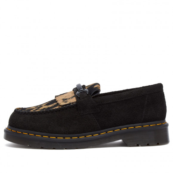 Dr. Martens Women's Adrian Hairy Suede Snaffle Loafer in Black - 31895779-BLK