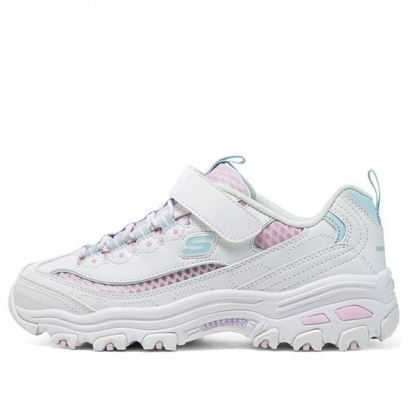 (GS) Skechers Dlites Chunky Shoes 'Mauve Pink Blue' - 319001L-WMLT