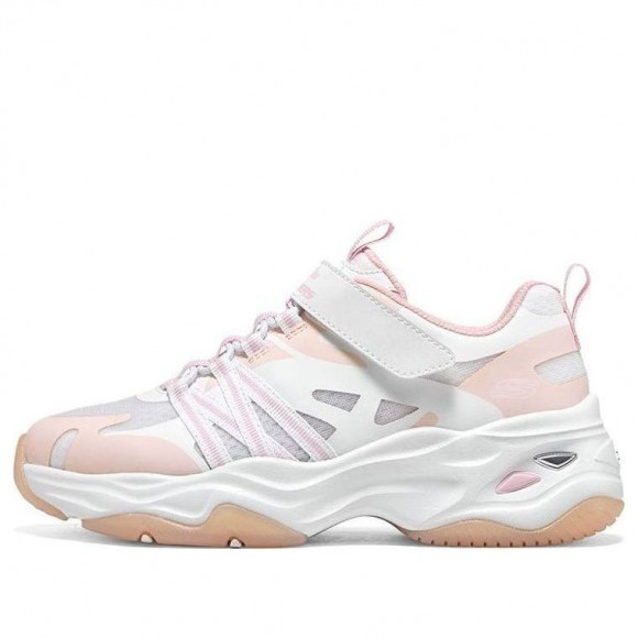 (GS) Skechers Dlites Chunky Shoes 'White Pink' - 319004L-WLPK