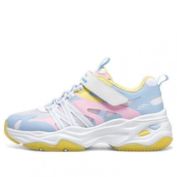 (GS) Skechers Dlites Chunky Shoes 'specie Pink Yellow' - 319004L-WMLT