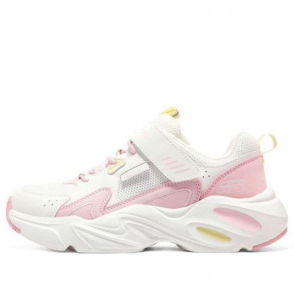 (GS) White skechers Sportswear Trainers 'White Pink' - 319029L-WPK