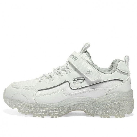 (GS) Skechers D'Lites Low-top Running Shoes 'White Silver' - 319034L-WSL