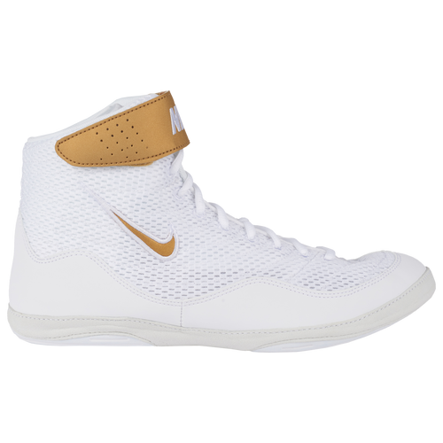 nike inflict white and gold