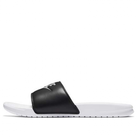 Nike Benassi JDI 'White Black' White/Pure Platinum/Black Slides 343880-104 - 343880-104