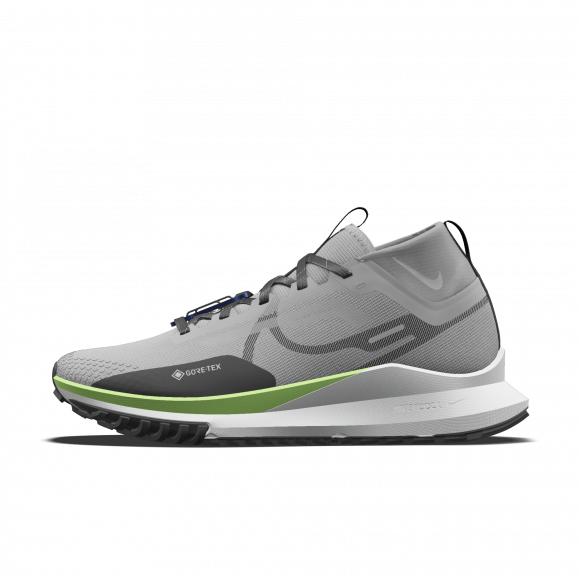 Nike Pegasus Trail 4 GORE-TEX By You Custom Waterproof Trail-Running Shoes - Grey - 3593448158