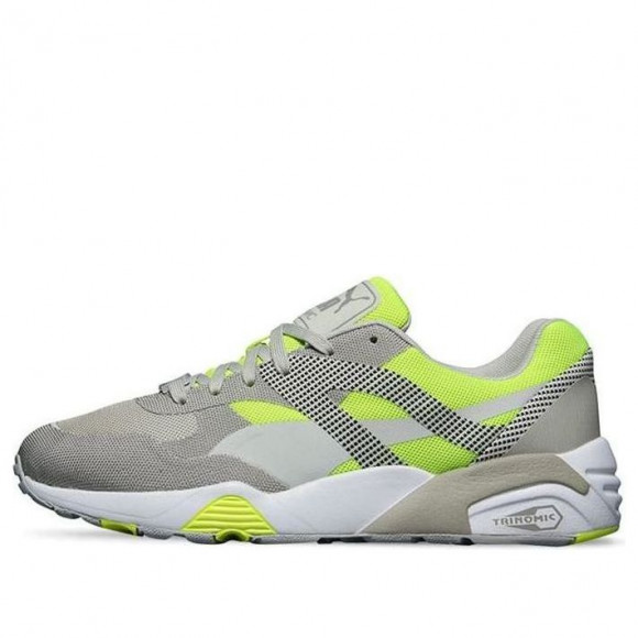 PUMA R698 Progressive Lace Up Running Shoes Grey/Green - 362046-02