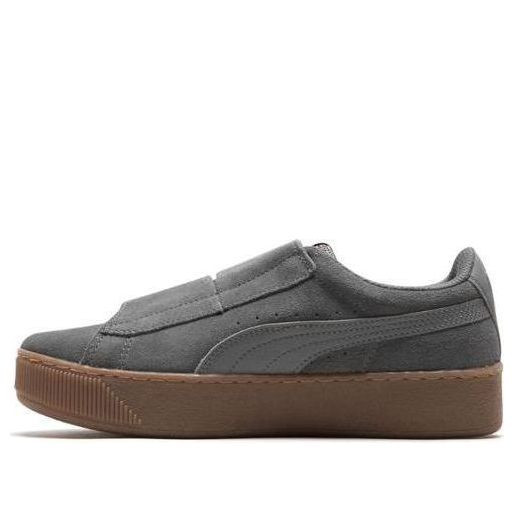 (WMNS) PUMA Vikky Platform V Retro Low Tops Casual Skateboarding Shoes Unisex Gray - 365242-03