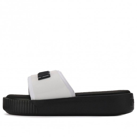 (WMNS) PUMA Platform Slide 'Black White' - 369414-05