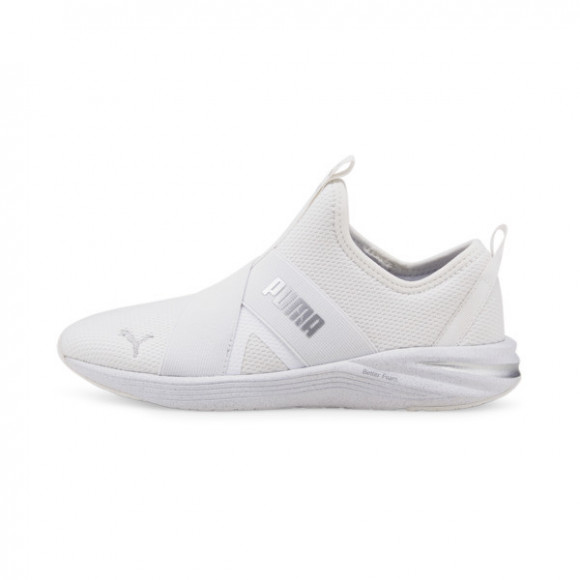 PUMA Better Foam Prowl Slip On Women's Training Shoes in White/Metallic ...