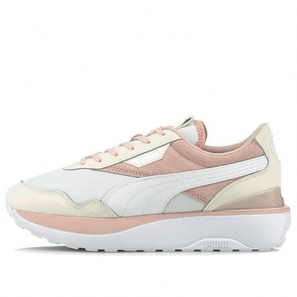 puma cruise rider white and pink