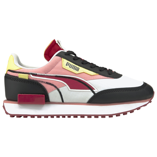 Puma Future Rider Twofold Boys Grade School Running Shoes Puma White Puma Black Persian Red