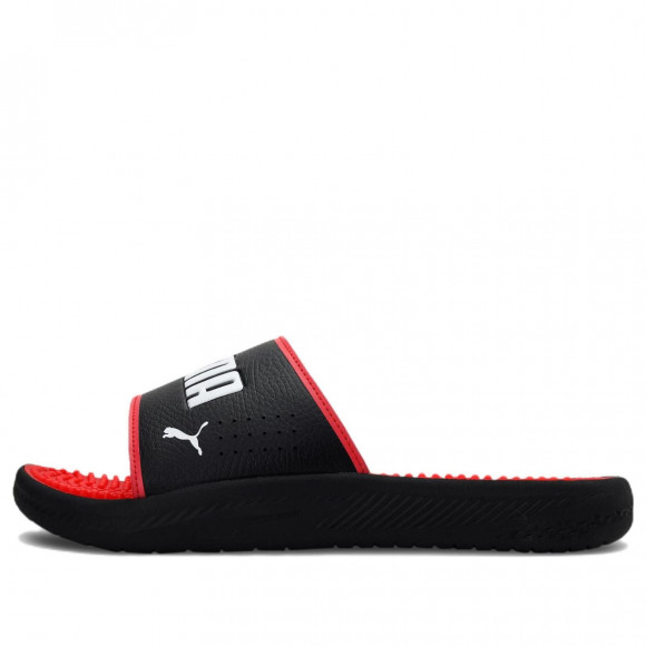 Puma mega Softride Slide Massage 'Black White High Risk Red' - 383062-03