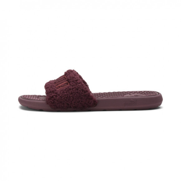 puma slides burgundy