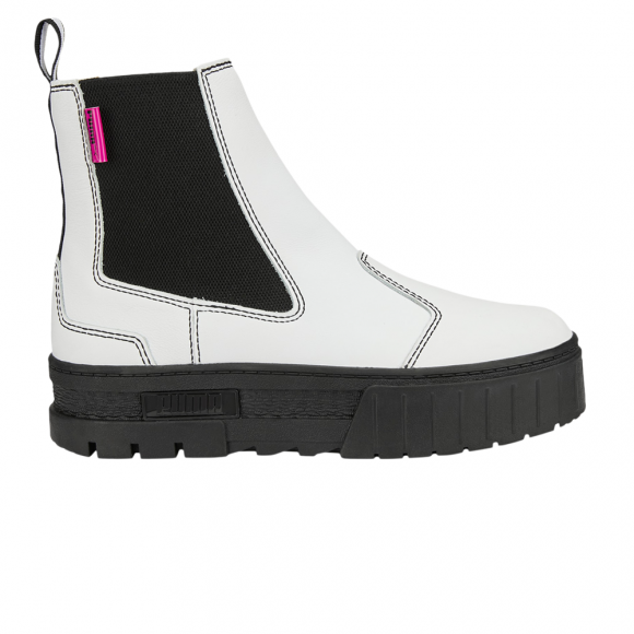 Wmns Mayze Pop Chelsea Boot 'White Black'