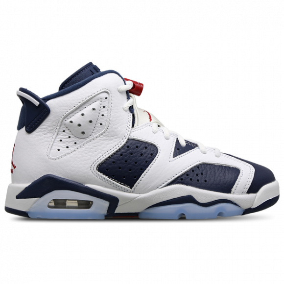 Air Jordan 6 Retro "White and Midnight Navy"Schuh (ältere Kinder) - Weiß - 384665-164