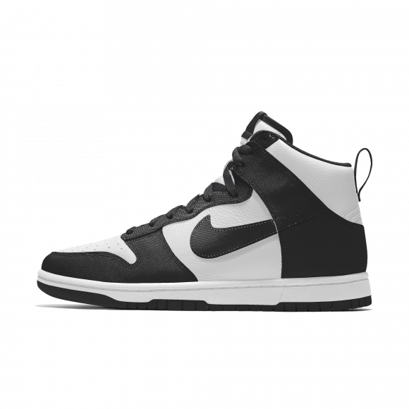 Custom Nike Dunk High By You-sko til mænd - sort - 3866315917