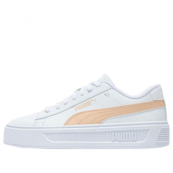 (WMNS) PUMA Smash Platform V3 'White/Beige' - 390758-03