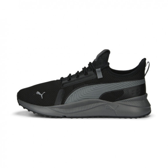 Puma Pacer Future Street Knit Sneakers In Black Cool Dark Grey