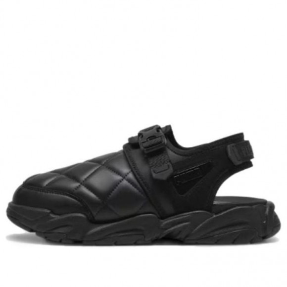 PUMA x PLEASURES TS-01 Quilt Sandals 'Black' - 396202-01