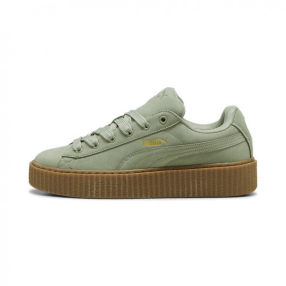 FENTY x PUMA Creeper Phatty Earth Tone Men's Sneakers in Green Fog/Gold/Gum - 396813_02