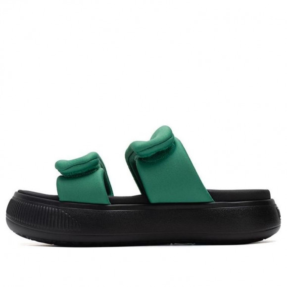 (WMNS) PUMA Mayu Puffy Slides 'Green Black' - 399450-03