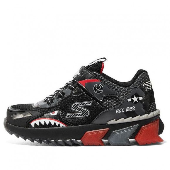 (GS) Skechers Training Shoes 'Black Red' - 401525L-BKRD