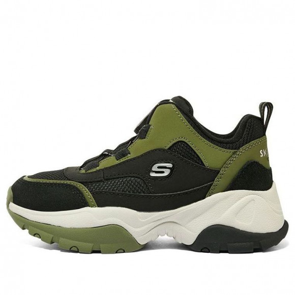 (GS) Skechers Sport Shoes 'Olive Black' - 402247L-BKOL