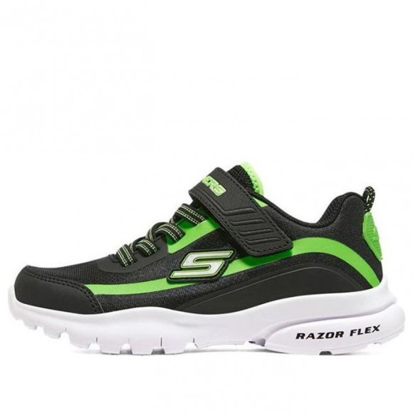 (GS) Skechers Razor Flex 'Black Green' - 403778L-BKLM