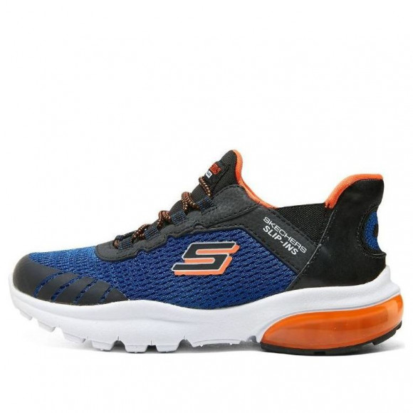 (GS) Skechers Slip-ins Razor Flex Air Sneaker 'Blue Black Orange' - 403839L-RYBK