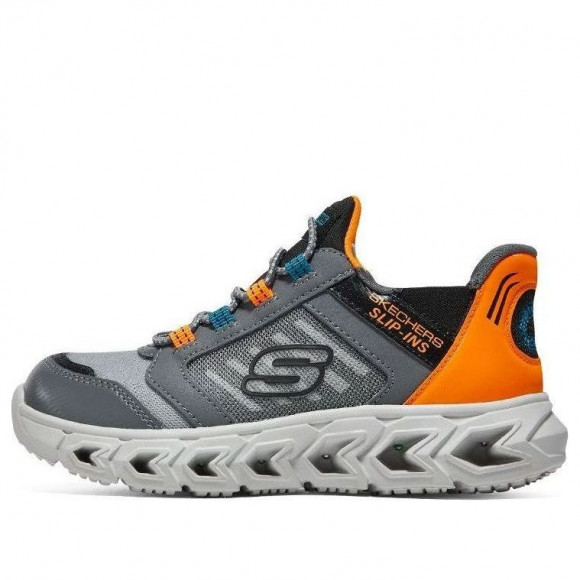 (GS) Skechers Slip-Ins Hypno-Flash 2.0 'Grey Orange' - 403843L-CCOR