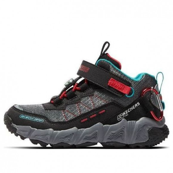 (GS) Skechers Velocitrek Trainers 'Grey Black Red' - 406424LC-BKRD