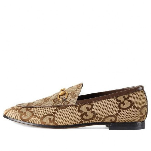 (WMNS) Gucci Jordaan Jumbo GG loafer 'Beige' - 431467-UKO60-2588