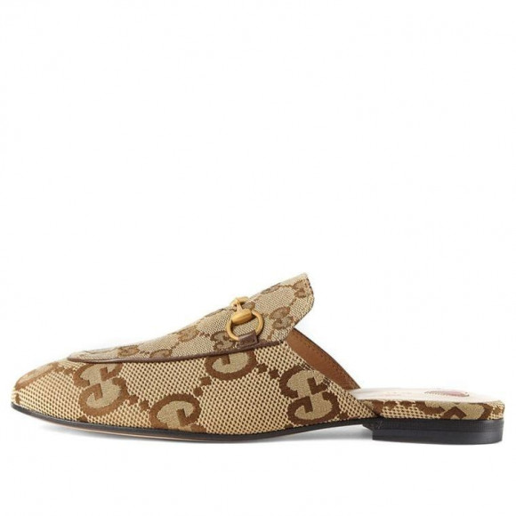 (WMNS) Gucci Jumbo GG Princetown Slipper 'Camel Ebony' - 475094-UKO60-2588