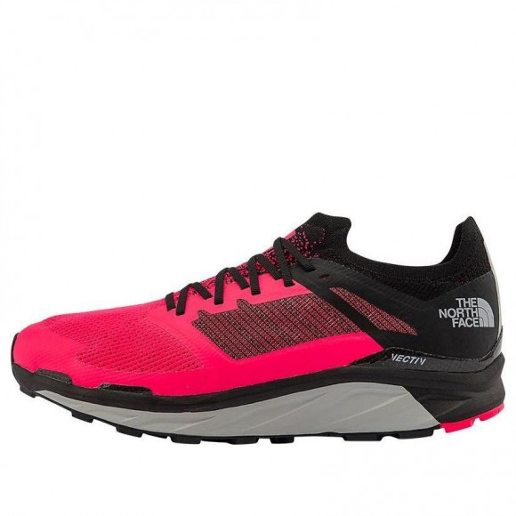 THE NORTH FACE Vectiv Eminus Running Sneakers ' TNF Black Trail Marker Print Brilliant Coral' - 4T3L-50T