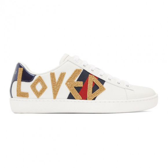 Gucci White Loved Ace Sneakers - 505328 