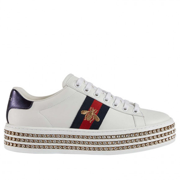 Gucci Womens WMNS Ace 'Crystal' Sneakers/Shoes 505995-DOPE0-9095 - 505995-DOPE0-9095