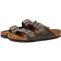 Birkenstock Arizona in Dark Brown Smooth Leather - 51101