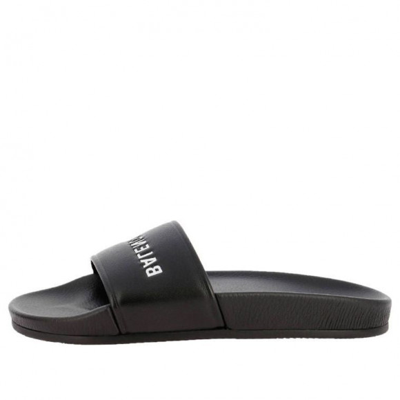 (WMNS) Balenciaga Logo Slides Black - 517226WAL001006