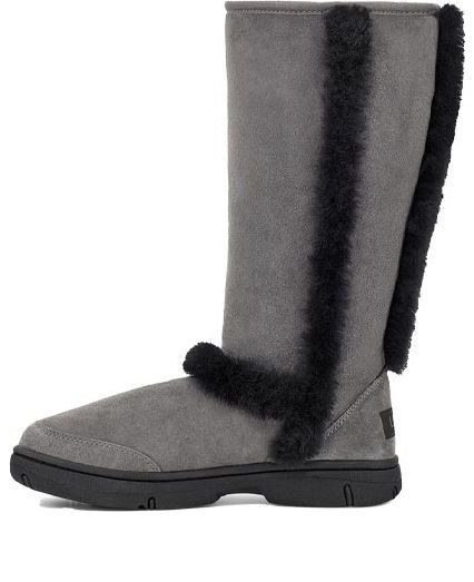 (WMNS) UGG Sunburst Tall Black Gray - 5218-GRB