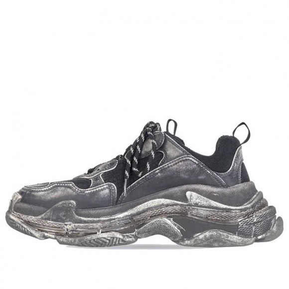 (WMNS) Balenciaga Triple S Sneaker 'Faded Black' - 524039W3CN31000