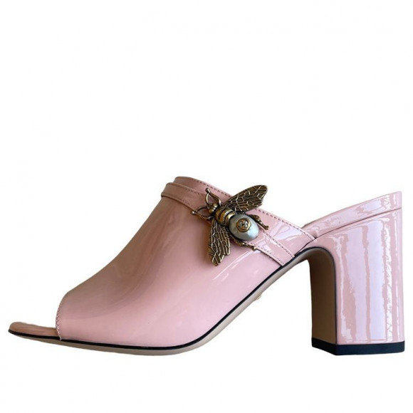 (WMNS) Gucci Leather Sandal With Bee 'Pink' - 524623-BNC00-5909