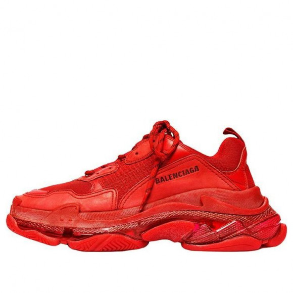 Balenciaga Triple S Clear Sole Sneaker 'Red' - 541624W2CE16500