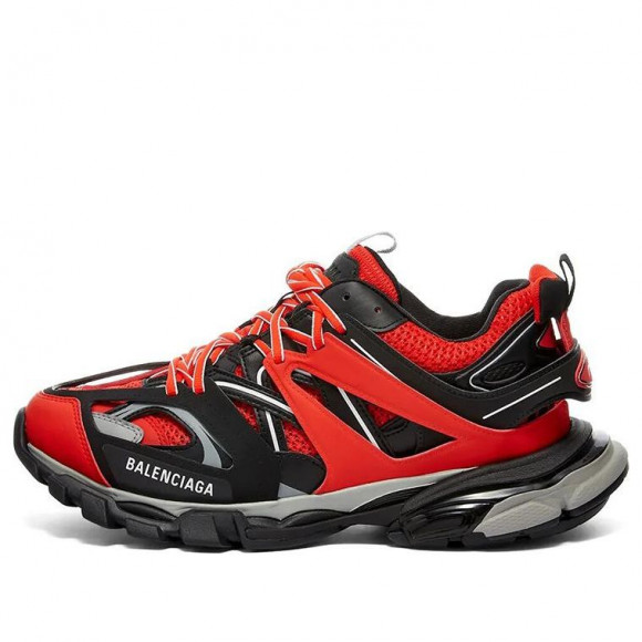 balenciaga black red track