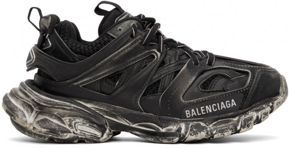 Balenciaga Black Faded Track Sneakers