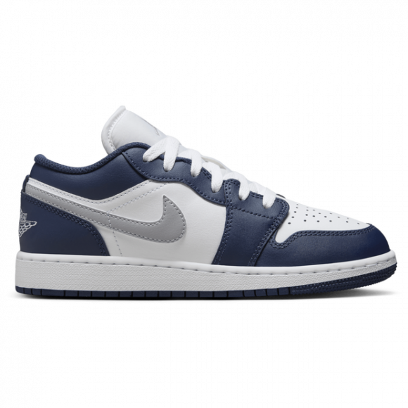 Air Jordan 1 Low sko til store barn - Hvit - 553560-141